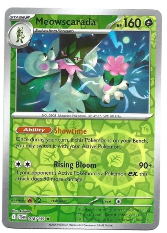 Meowscarada Rare SV09: Journey Together 018/159 LP Reverse