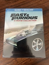 Fast & Furious: 8-Movie Collection (Blu-ray, 2017) New Sealed + Digital Code