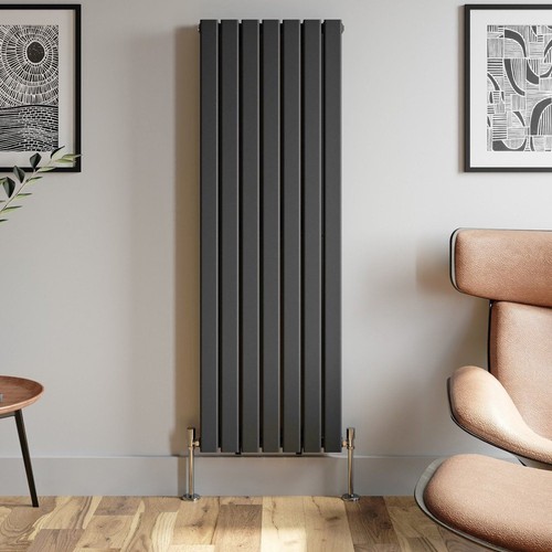 Anthracite Designer Radiator Vertical Horizontal Flat Panel Oval Column Rads - Picture 186 of 535
