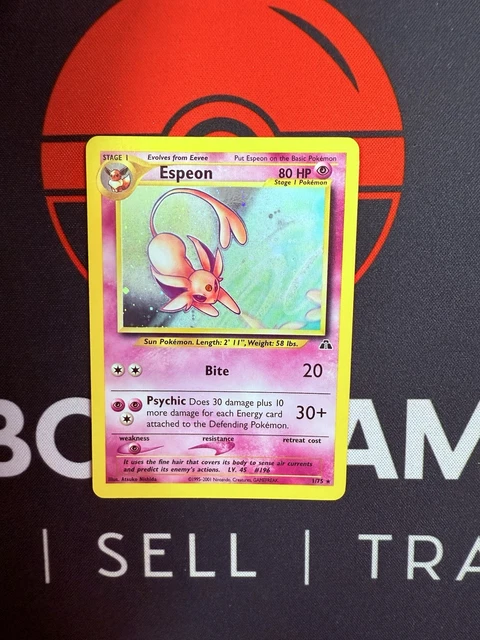 Espeon Holo Neo Discovery 2001 Pokemon #70