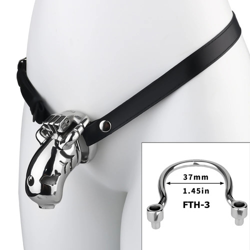 Jaula de castidad masculina portátil bloqueo hueco anillos anticaída jaula de cinturón de castidad - Imagen 33 de 33