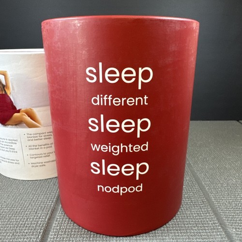 Manta Nodpod Body Compacta Pesada Dormir 6.5 Lbs Borgoña Sellada - Imagen 8 de 12