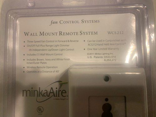 Minka-Aire Wall Control System - White/Black/Sand - WCS212 - Afbeelding 4 van 5