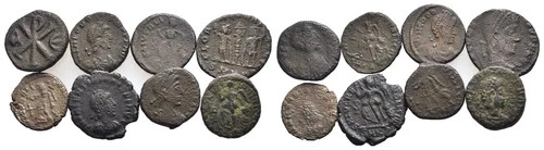 FITZ LOT 8 LATE ROMAN AE COINS ØNON166