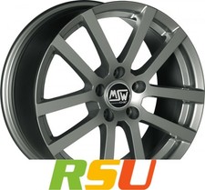 4x MSW MSW 22 grey silver 6x15" ET45 LK5 114.3 ML 73.1 Alufelgen 15 Zoll