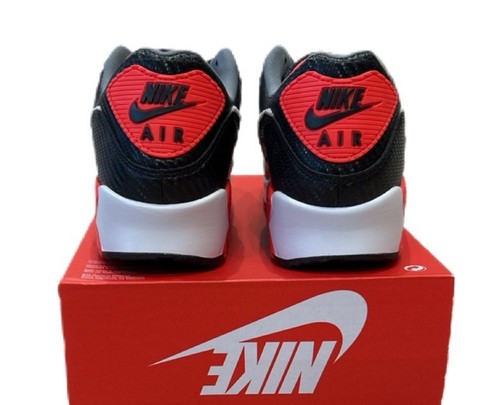 Nike Air Max 90 Premium HM9432-001 schwarz cool grau hellkarmesinrot Herrengröße 10 - Bild 4 von 5