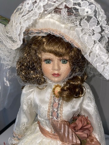 18 Zoll Vintage viktorianische Porzellanpuppe Sammlerstück - Bild 21 von 23