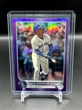 2022 Topps Chrome Update Series - Julio Rodriguez #USC150 Purple Refractor (RC)