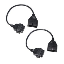 OBD1 Scanner, OBD1 to OBD2 Adapter, Car Code Reader, OBD1 12 Pin to OBD2 2PCS