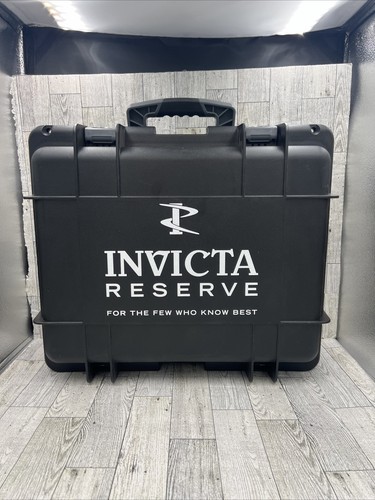 !!! INVICTA SCHWARZ 15 FÄCHER HART WASSERDICHT UHR SAMMLER ETUI AUFBEWAHRUNGSBOX!!!