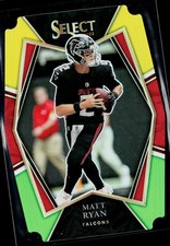 2021 Panini Select #104 Matt Ryan Green and Yellow Prizm Die Cut