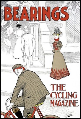 VTG 1896 Art Nouveau Bicycle Ad The Cycling Magazine Graphic Print-8.5x11, 17x22