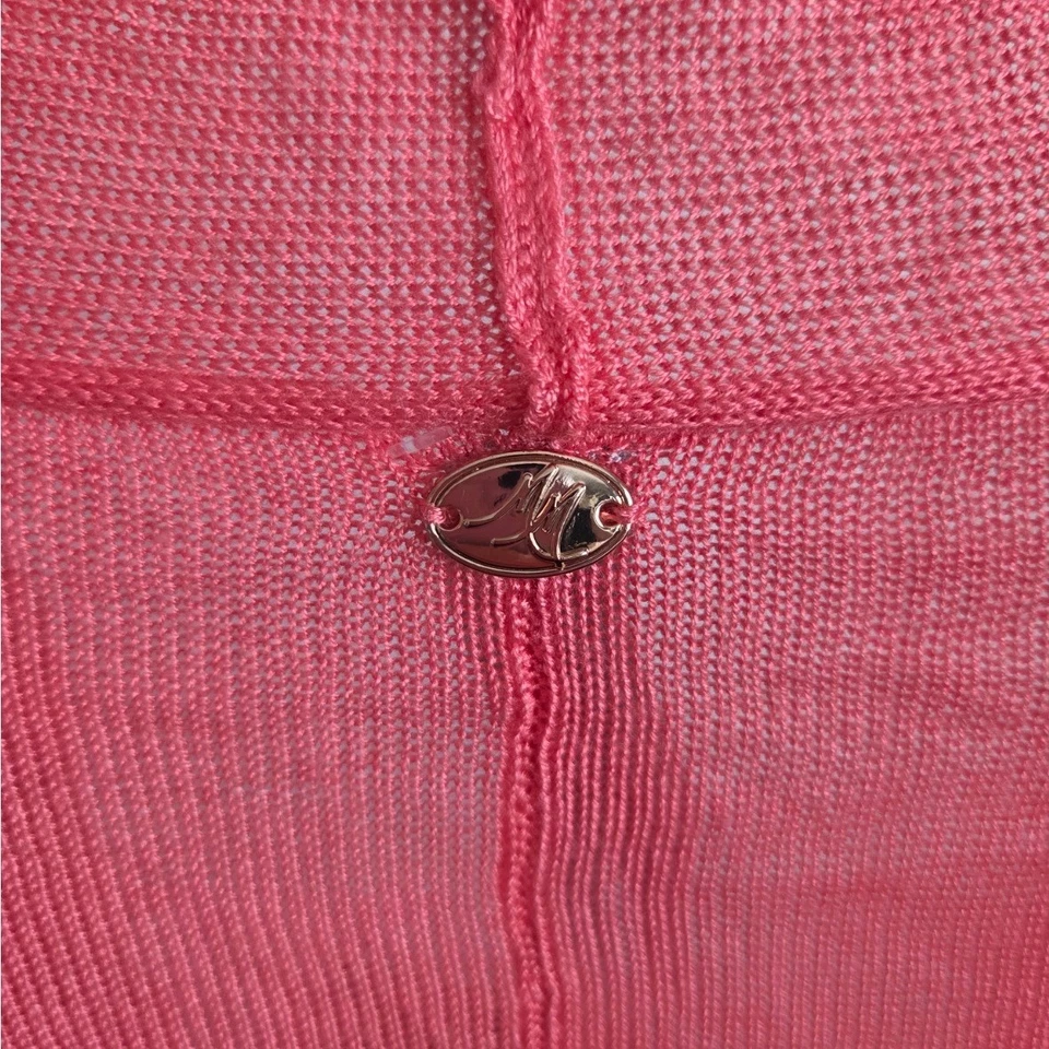 Cárdigan ligero Melissa McCarthy Seven7 coral con botones manga Dolman talla 3X Foto 4 de 4