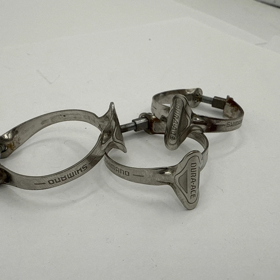 Juego de pinzas de abrazaderas de tubo superior Shimano guías de cable de freno Dura Ace bandas bicicleta de colección Foto 4 de 4