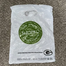 Vintage Shopko Plastic Bag The Stuff That Counts Green Bay Packers