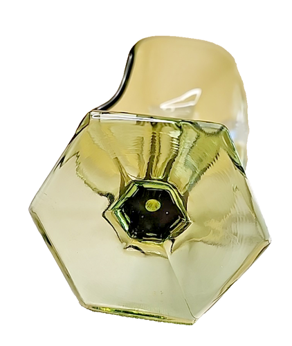 Westmoreland Jack in Pulpit Vase Vintage Green Glass Made in USA 6 inch MCM - Picture 6 of 6