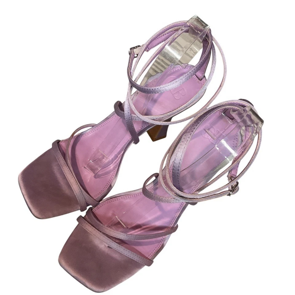 GB Gianni Bini 绑带高跟鞋紫色凉鞋 10M 码 — 第 4/4 张图片