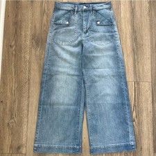 Copied - Gap Jeans Wide Leg Cropped Light-wash Sz 6