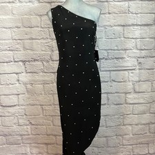 NWT Mac Duggal rhinestone beaded cocktail gown