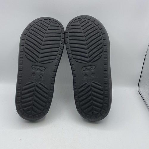 Crocs Classic Cozzzy Black Sandal Faux Fur Lined 207446-060 Womens 9 Mens 7 - Picture 7 of 10