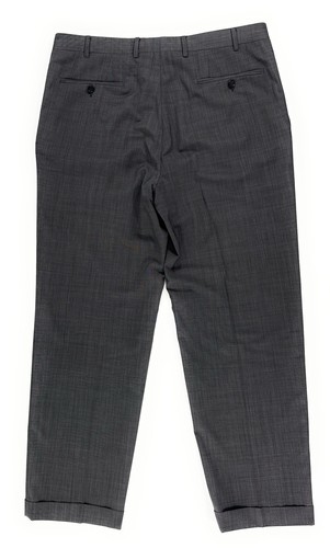 Canali 1934 Travel Dress Pants Wool Flat Front Cuffed Suit Trousers Size 36x30 - Picture 5 of 11