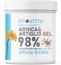 Arnica Gel Forte 550 Ml, Arnica per Cavalli Uso Umano Effetto Freddo 98% Con Art
