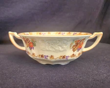Myott Staffordshire England China FH2909 Flat Cream Soup Bowl, Vintage
