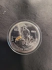 Engelhard 1984 the American Prospector Fine Silver Round 1 Troy Ounce With Gold