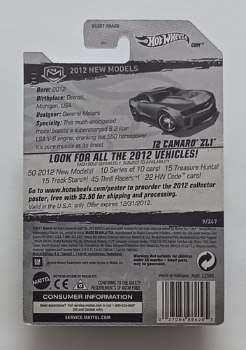 Lot of 10 1995-2012 Hot Wheels Chevy Camaro Various Years and Models  - Picture 13 of 22