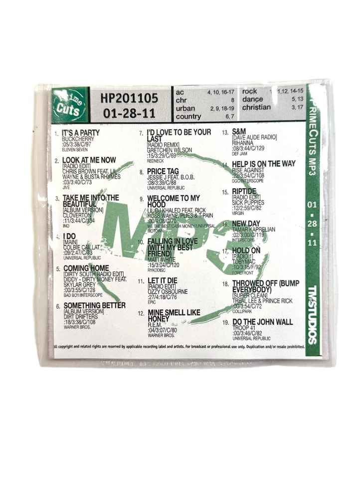 Ozzy Osbourne Prime Cuts Promo CD HP201105 01-28-11 Radio Edit Rare DJ Foto 2 de 4