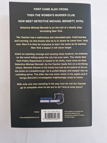 Run for Your Life James Patterson Large Paperback Book Detective Michael Bennett - Picture 7 of 11