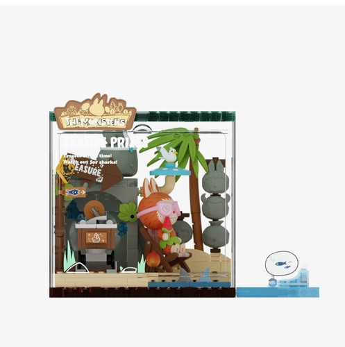 Pop Mart Pop Blocks Forest Secret Base Series Seaside Prizes-Labubu - Picture 2 of 3