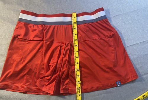 Wilson Midtown Women’s Tennis Skirt Red Size Large - Picture 8 of 8