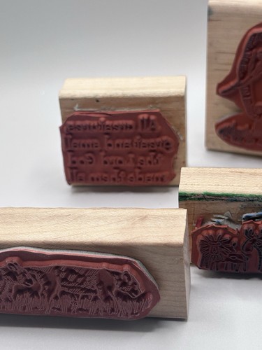 Stampin’ Up Tier, Gummistempel Lot Elefanten Löwen Zoo Wild Safari Glaube Holz - Bild 8 von 10