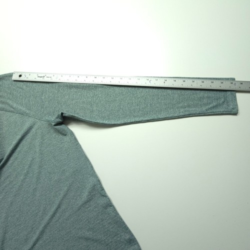 Camisa Lululemon Mujer Grande Verde Mota Gimnasio Rendimiento Entrenamiento Ropa Activa L - Imagen 11 de 14