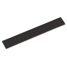 Innovera 52458 Natural Rubber Keyboard Wrist Rest, Black Medium