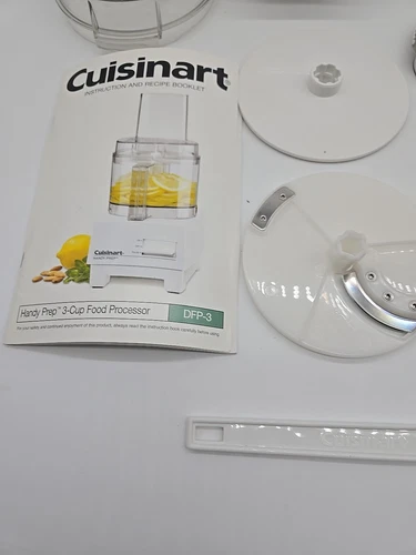 Cuisinart 3 Cup Food Processor DFP-3 Handy Prep Slice Shred Compact / Pre-owned - Picture 4 of 16