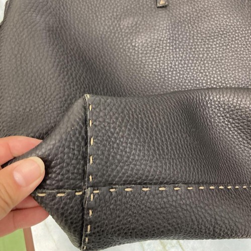 FENDI Boston Handtasche Beuteltasche Handtasche Selleria Stitch authentisch - Bild 2 von 24