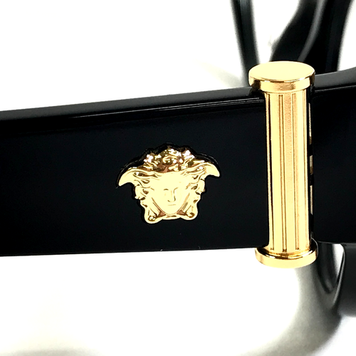 Versace Eyeglasses Frames MOD.3366 GB1 Black Gold Cat Eye Full Rim 55-16-140 - Picture 5 of 12