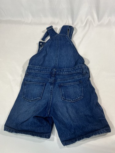 EUC Old Navy Girls Overall Shorts Denim Medium Wash Size Large 10/12 CUTE - Picture 4 of 4