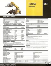 Equipment Brochure - Caterpillar - TL1055 - Telehandler - 2007 (EB645)