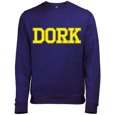 DORK WOMENS PRINTED RETRO GEEK NERD SLOGAN SWEATSHIRT JUMPER