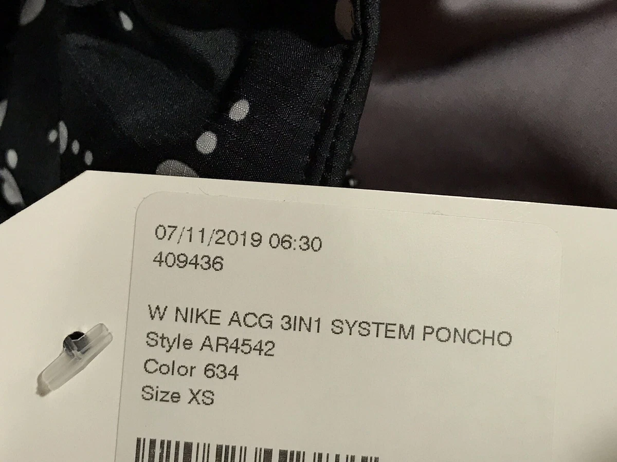 Nike Nikelab ACG Gore-Tex 3-in-1 Poncho WOMEN'S XS HABANERO
