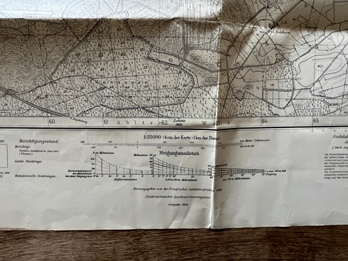 Map 1898/1955 GROßBURGWEDEL #3525-1:25000-Schillerslage-Aligse-Altwarmbüchen - Picture 4 of 6
