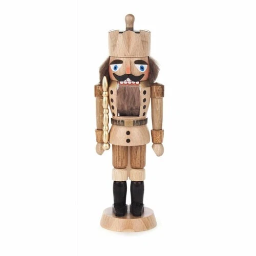 Handmade Wooden Small Natural King German Nutcracker