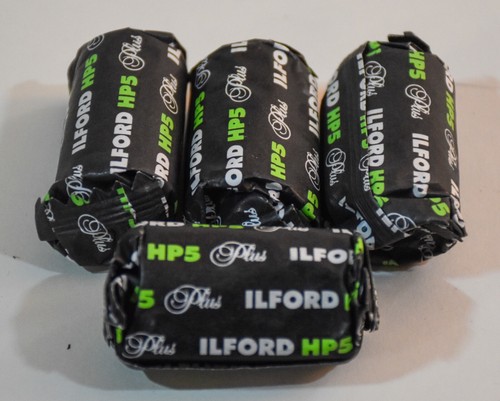 Film, vintage, B&W HP5 135-36. 4 rolls