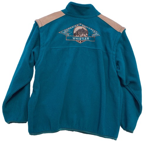 Chaleco de Colección Whistler Canadá Verde Para Hombres L Polar Esquí Cremallera Completa 2 en 1 - Imagen 2 de 5