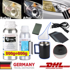 500+800g Profi Scheinwerfer Aufbereitungsset/Bedampfen/Scheinwerfer Politur Set