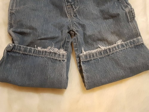 Boys size 18 m Children's Place Carter's blue brown short sleeve blue denim jean - Picture 9 of 10
