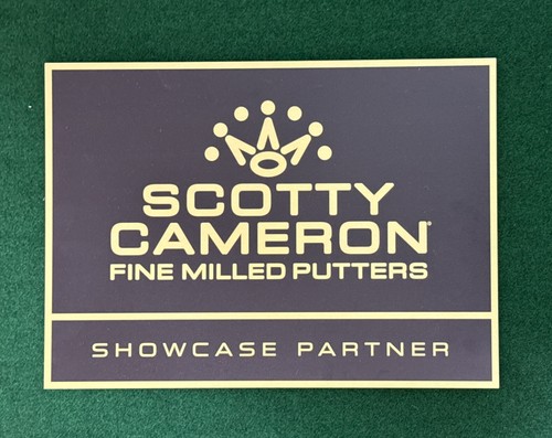 NEU! Scotty Cameron Showcase Partner fein gefrästes Putterschild 18” x 13”